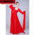 古典舞演出服飘逸雪纺现代改良汉服水袖舞蹈襦裙仙女写真古装 红色水袖款 XL