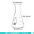 玻璃三角烧瓶:锥形瓶50ml100ml150ml200ml250ml500ml1000ml 250ml直口