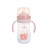 小土豆宝宝新生婴儿童PP奶瓶带吸管手柄宽口径防胀气重力球 PB8685嘉娜粉240ml