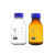 四氟盖 棕色流动相液相溶剂瓶液相色谱瓶250 500 1000ml蓝盖试剂瓶 1孔棕色流动液相瓶250ml