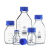 SIMAX透明丝口瓶蓝盖试剂瓶玻璃宽大口方形瓶100 250 500 1000ml 透明1000ml 大口方形 GL80