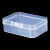 稳斯坦 W5918 (20个)卡扣式方形透明塑料盒 五金工具盒电子元件收纳整理盒 65*45*20mm