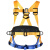 JOHA 安全带双挂钩保险安全绳高空作业套装国标全身五点式安全带 单绳大钩1.8米 