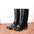 钢米 雨鞋男士水鞋雨靴防滑防水水靴 中筒单层 (单位：双) 38 黑色
