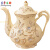欧式咖啡杯 茶壶盖子水杯套装英式咖啡杯碟欧式陶瓷下午茶杯 镶钻金花奶壶 0ml