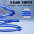 山泽（SAMZHE）超六类双屏蔽网线 CAT6A类工程家装万兆网络宽带线 蓝色305米 LC6305