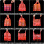 ubag 红色透明背心袋 餐饮商超批发手提式一次性塑料袋 普通22*35=100个 单位：扎