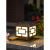 定制围墙灯柱头灯太阳能庭院小区方形墙头柱灯室外防水别墅花园大门灯 50cm黑色(接电款)-+LED光源