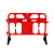 钢米 吹塑移动护栏 XR-SLTM-003 红色 1400×1000×480mm  约8kg 个