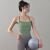 LANGSESI瑜伽服背心女带胸垫可外穿速干运动上衣跑步训练健身服 罗勒绿 XL
