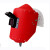 久聚和电焊面罩红钢纸焊帽子焊工防护安全头戴式焊接氩弧焊防火星防高温 蓝帽可视窗不翻盖自带9号镜片+