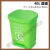 公园花园别墅拉圾商用垃圾桶超市摇盖式庭院垃圾桶户外室外垃圾箱 80L黄盖灰桶(特厚)送两卷垃圾袋