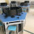学生桌子多人位阅览桌六边形电脑桌实验台六角课桌椅微机室六边桌 钢架电脑桌