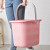 千惠侬号长方形水桶泡脚桶塑料拖把桶小方桶洗衣桶加厚手提储水 粉色11L