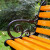 穆运 公园椅户外花园休闲长椅樟子松木 1.2米