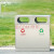 适用于户外垃圾桶不锈钢垃圾桶环卫分类垃圾桶室外果皮箱大号小区垃圾箱定制 201三分类G