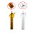 二氧化硫吸收管10/25/50/75ml白色棕色直型吸收瓶多孔玻板吸收瓶 橡胶管1包(30米)