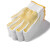 曼睩 黄点750g12双装 劳保棉纱点塑手套加厚防滑工地干活耐磨胶点橡胶工作防护手套ML009