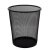 防锈铁网垃圾桶金属垃圾篓办公室铁丝网废纸篓卫生间垃圾筒 中号铁艺纸篓2个装（灰色）
