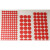 密得赛(MIDESAI) 耐高温胶带贴 红色 6mm 100个/张 单位:张
