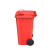 Supercloud 户外垃圾桶120L 垃圾桶大号 红色有害垃圾 商用工业带盖带轮分类桶小区物业环卫酒店大垃圾桶 