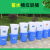 大号垃圾桶户外塑料环保酒店餐厨工业商用圆形带盖大容量收纳水桶 50升盖（蓝色）偏小