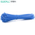 伊莱科（ELECALL）自锁式尼龙扎带加宽加厚束线理 线带捆扎绑带 电线整理大号强力加强塑料扎线 A级 ELEU-A3 蓝色 100mm长（100根/包）5包
