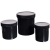 塑料广口直身瓶涂料墨罐HDPE塑料瓶黑色150/250/300/500/10 白色500ml5个