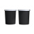 冠峰 1个黑色小号 垃圾桶带压圈创意大号分类塑料大容量纸篓GNG-431