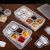 铸固 食品留样盒 幼儿园学校酒店食堂保鲜材质取样盒 2格250ml+送50张标签