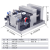 精密气动虎钳cnc加工中心铣床专用6寸角固式台虎钳平口钳快速夹具 气动中款虎钳行程150 300*2