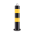 钢管警示柱停车桩警示桩防撞柱固定桩加厚活动反光隔离桩铁立柱 固定式：75厘米76直径黑黄款
