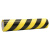 飓程 加宽黑黄警示胶带 pvc斑马线防水耐磨警戒地面标示贴 （黑黄）120MM*33米/卷 单位：卷	
