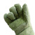 品之德 耐高温隔热手套防高温工业防烫手套500度耐高温军绿+掌托