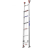 simalube 伸缩梯 单升降折叠梯伸缩梯子升降工程梯单面直梯铝合金加厚 单位：架 直梯8米-收4.5米