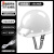 盛世浩瀚矿工帽一体化带灯安全帽工地防水强光智能头灯ABS国标照明定制Log ABS白色16小时款