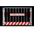 基坑护栏施工安全隔离网工地临边围栏警示围挡冲孔定型化锌钢栅栏 黄色竖管带标语1.2*2米
