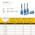 单刃铣刀螺旋克力密度板数控木工cnc铣刀雕刻机螺旋6mm 克力615mm