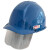 多功能工地安全帽伸缩透明防面屏护目镜施工国标建筑头盔 红色 安全帽 SAHM-1313