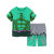 法比兔（FANBEETO）衣服漫威卡通童装长短袖套装蝙蝠侠睡衣美国队 绿巨人短套 95 3T身高90-95
