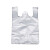 袋白色塑料袋手提背心袋透明打包袋一次性小号加厚方便袋商用 白色较薄 4号 宽22*高35cm 500