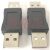 KINSUN系列MSDD01-M金属屏蔽USB转接头FUZUKIMSDD90736转换器 MSDD90736-1 A型USB 扁口公转扁口公