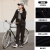 安踏（ANTA）针织运动套装女2024新款长袖外套运动裤跑步两件套运动服 基础黑-1 L(女170)
