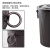 港羿 小号咖啡色带球管 家用垃圾桶茶渣桶塑料排水桶滤水桶带提桶废水桶