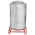 304不锈钢水箱储水罐农村水塔蓄水桶储水桶加厚太阳能凉水塔 2吨 直径130桶高150支架30cm