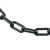 冰禹 隔离墩链条 塑料警示链条 路锥链条隔离链子警示防护链条 (10mm黑色-5米)BYxx-19