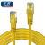 千天（Qantop）超五类网线非屏蔽百兆 黄色成品双绞线 1米 QT-W525H