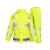救援反光雨衣雨裤套装分体式男保安交通安全服全身防暴雨雨服定制 蓝格绿套装 XL