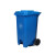 圣路欧C  垃圾桶红色脚踏垃圾桶环卫分类物业小区室外户外酒店商用塑料带盖100U型号 550*470*840mm  