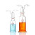 孟氏气体洗瓶实验室高硼硅玻璃多孔式洗气瓶头125/250/500/1000ml 125ml 29/32单个抽气头 不